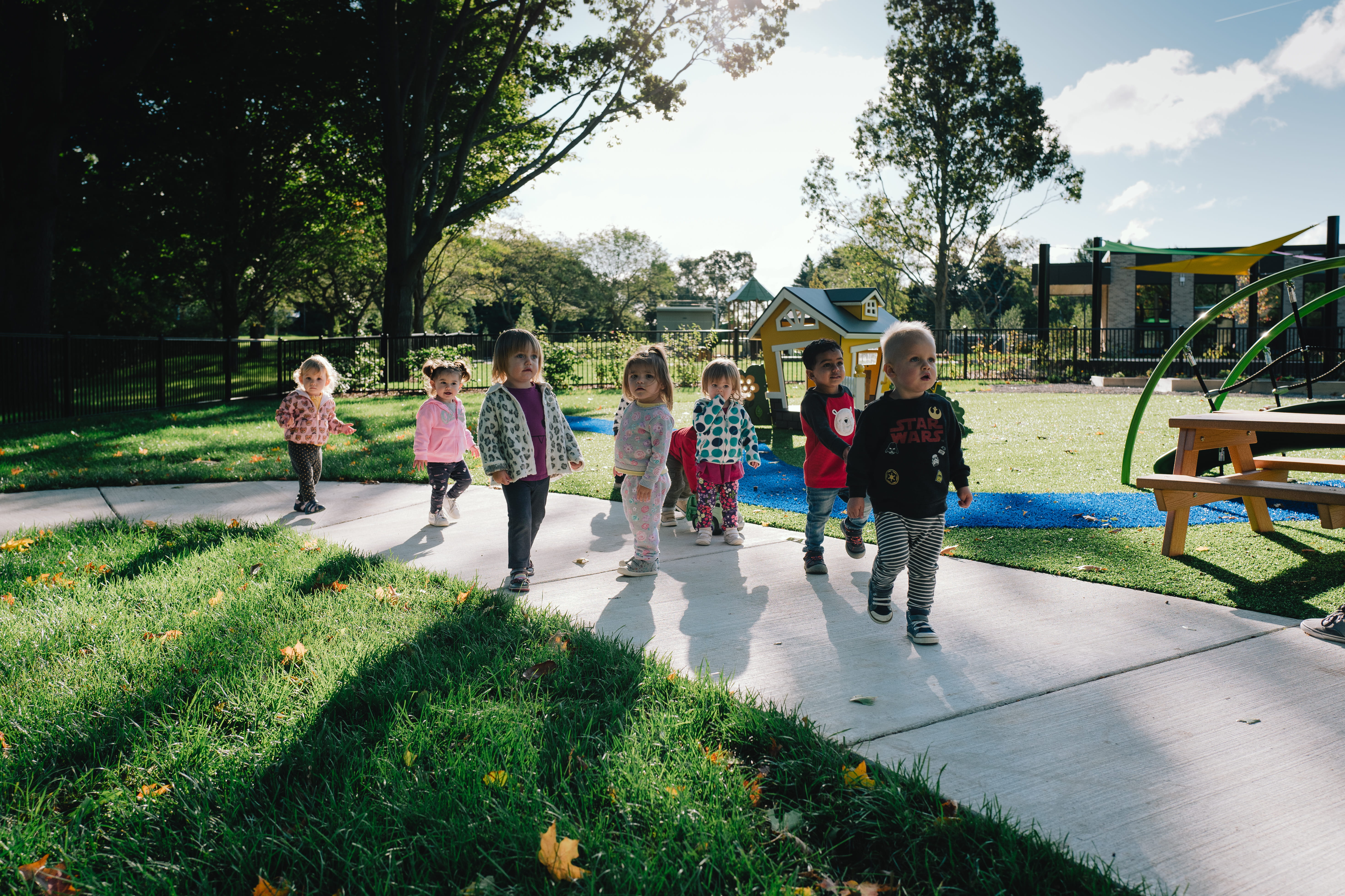 children on playground