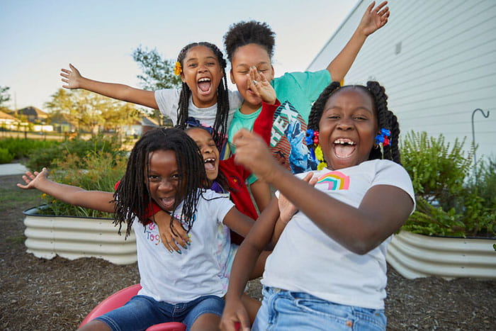 kids laughing